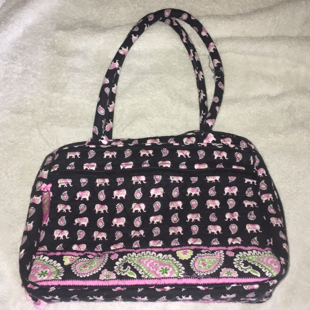 Vera Bradley Carry-all Cosmetic case handles
